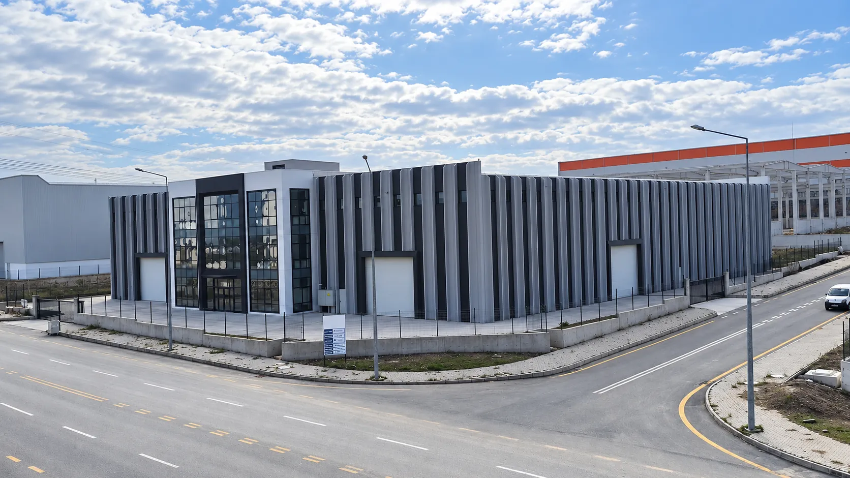 Erkonsan Fabrika dış cephesine dayalı görselleştirme
