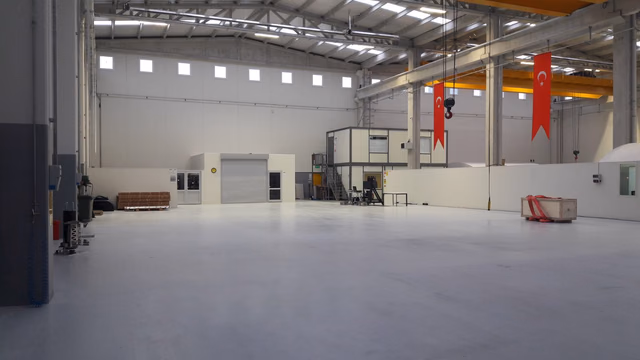Ahmet Tataroğlu 1: Completed production space and precast concrete roof system