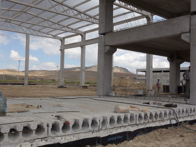Egemak Fabrikası: Döşeme ve betonarme yapı detayları